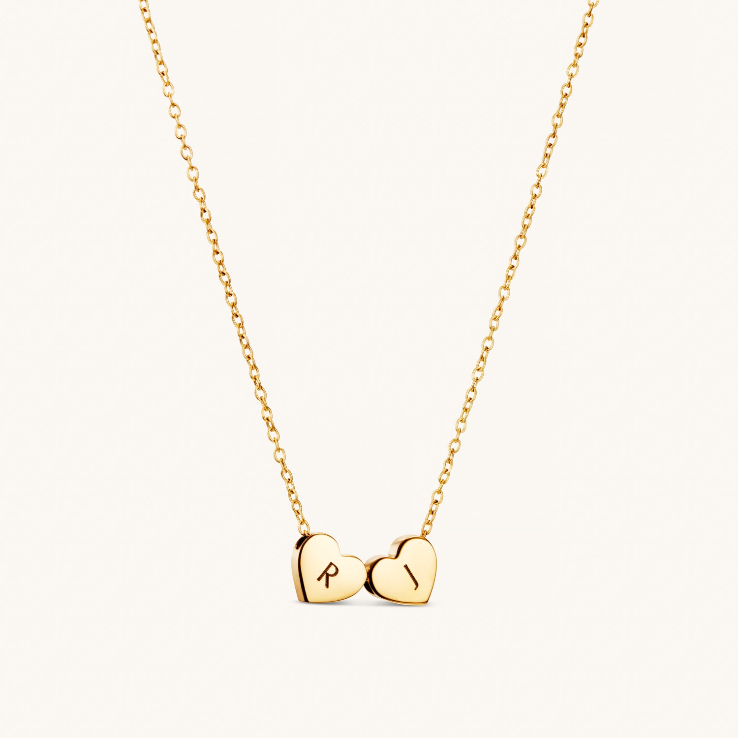 Amo Double Heart Necklace Dylan Oaks