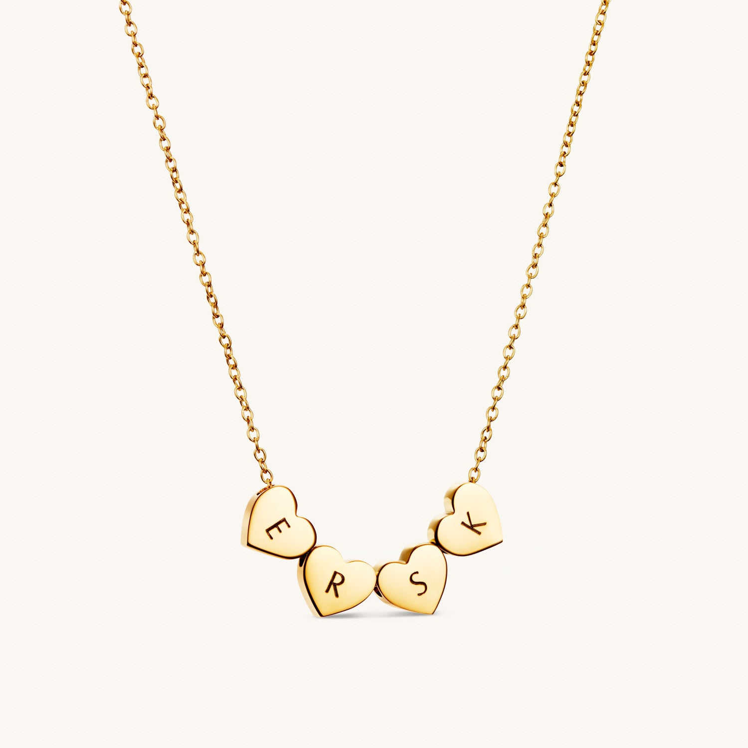Amo Heart Quadruple Pendant | Dylan Oaks Personalised Jewellery