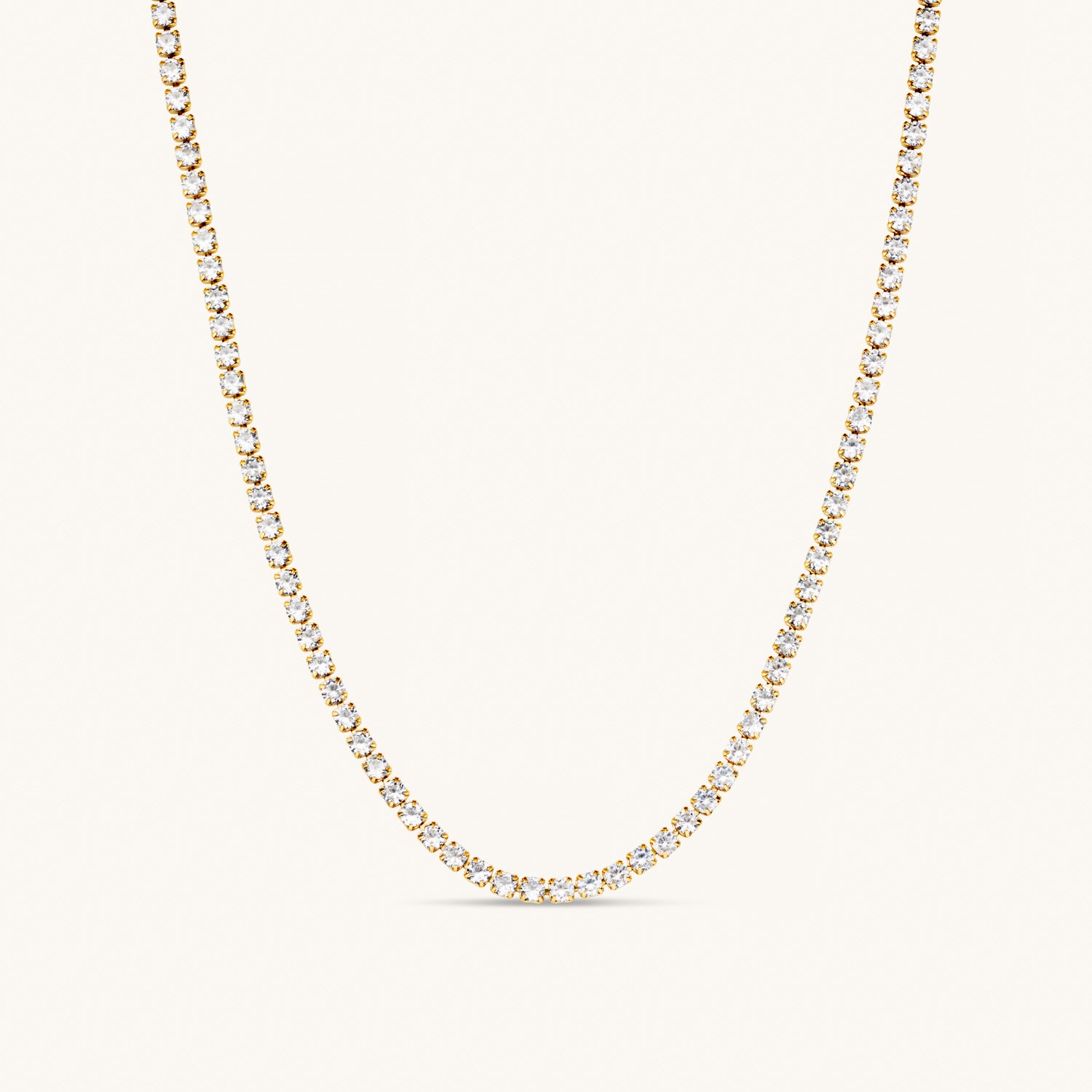 The Tennis Necklace Gold – Dylan Oaks