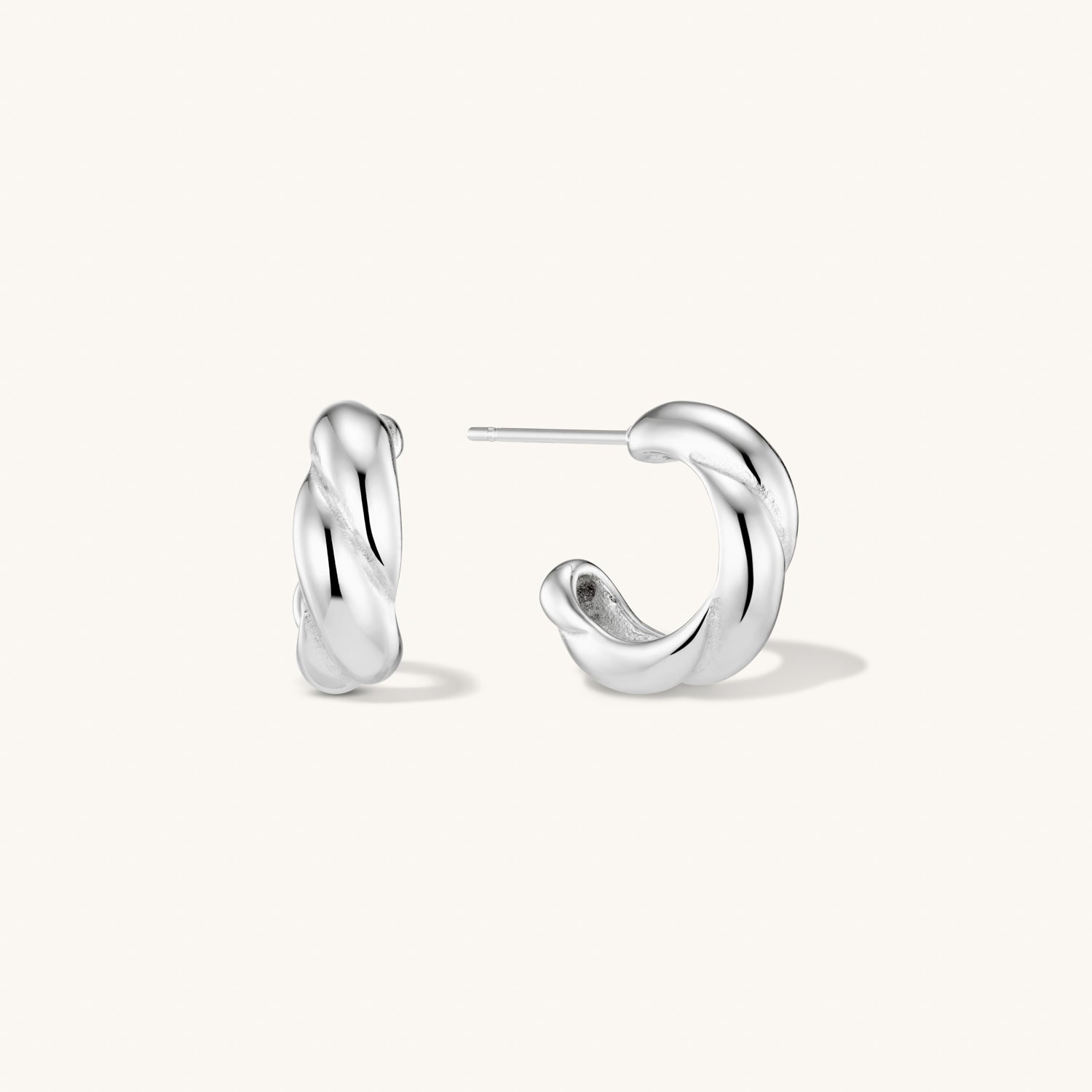 Silk & Steel Allure Hoops - Gold