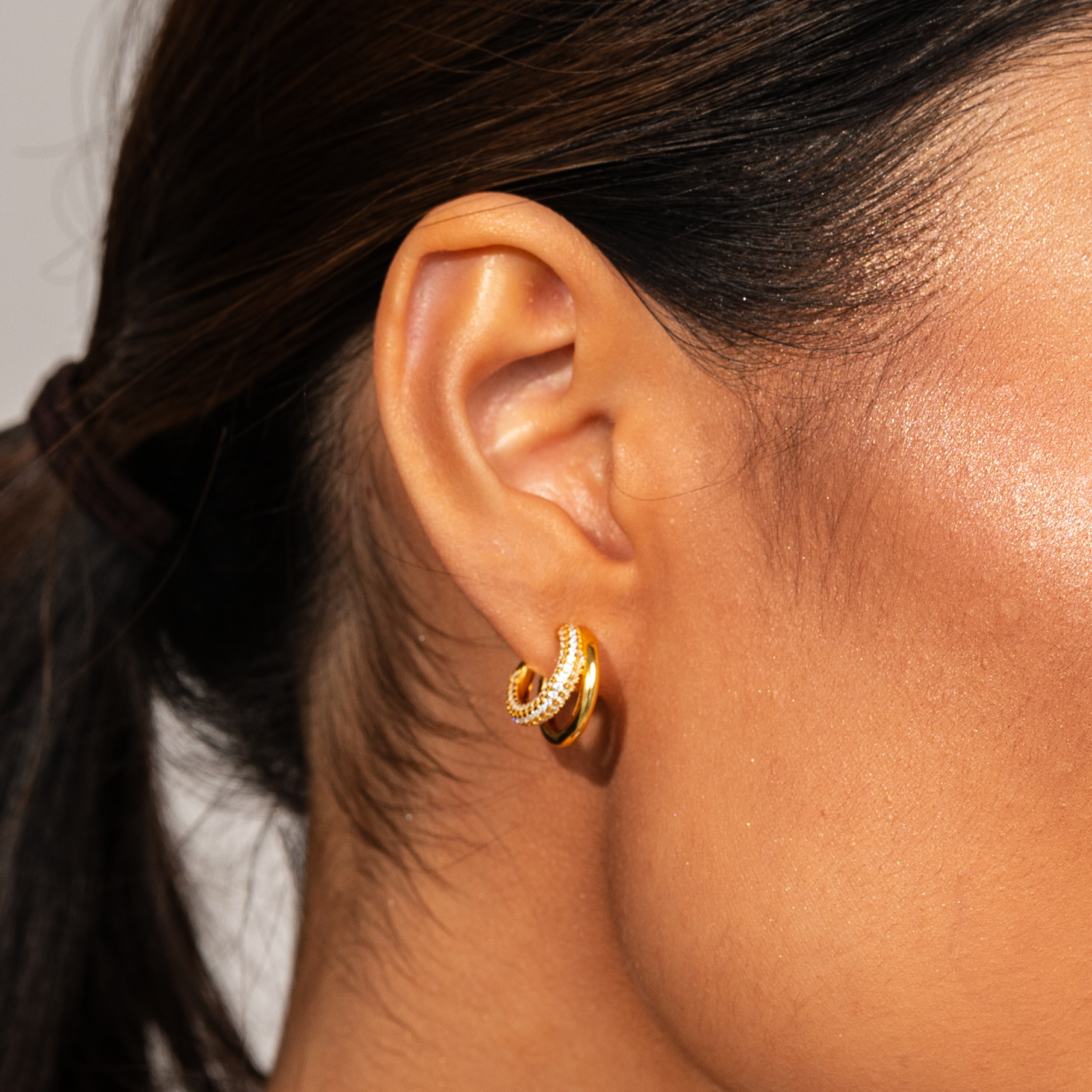 Layered hoops discount
