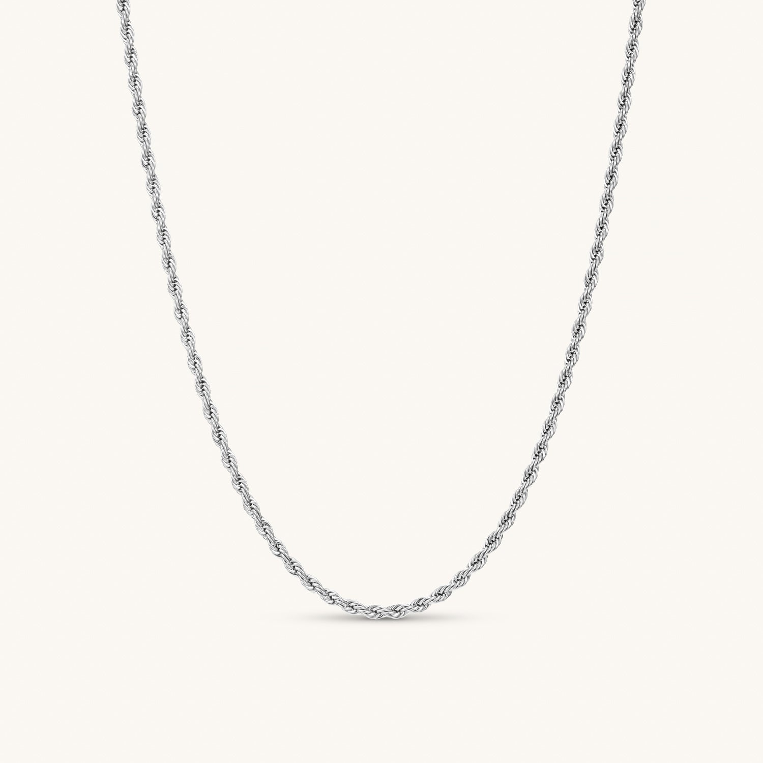 Dylan Oaks Rope Chain Rope Necklace In Silver – Dylan Oaks
