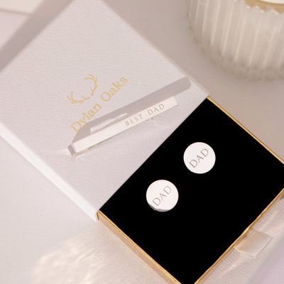 Personalised Cufflinks in Silver