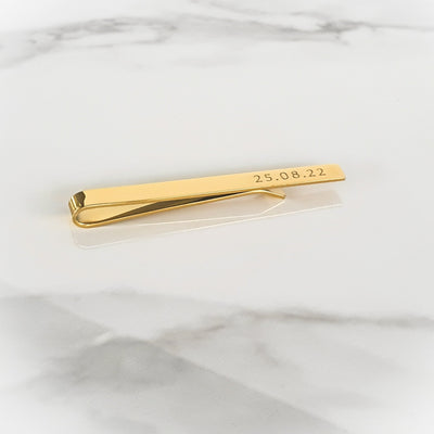 Personalised Tie Pin in Gold