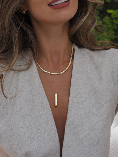 Fine Herringbone Necklace In SIlver