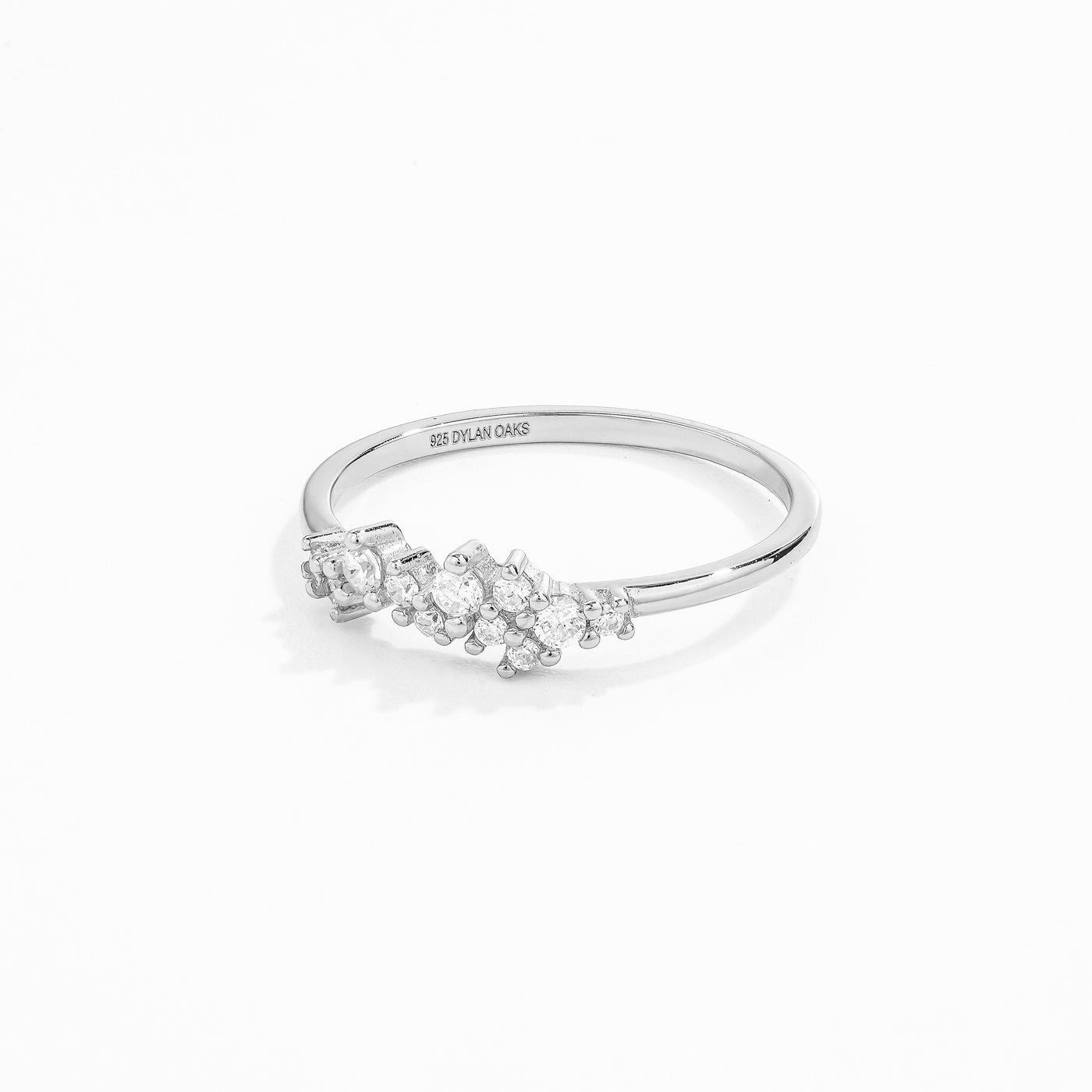 Crystal Jewel Ring in Silver