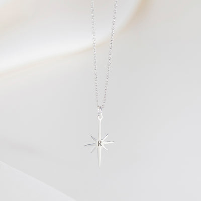 North Star Necklace in Silver