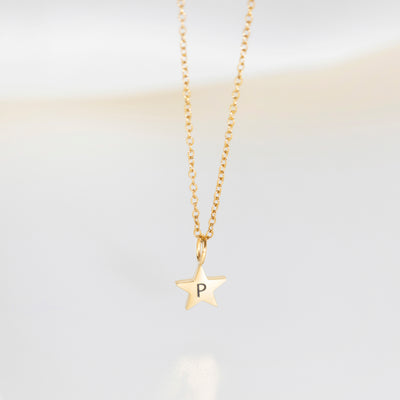 The Astrid Star Mini Necklace in Gold