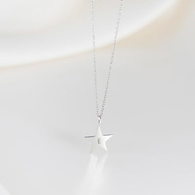 The Astrid Star Midi Necklace in Silver