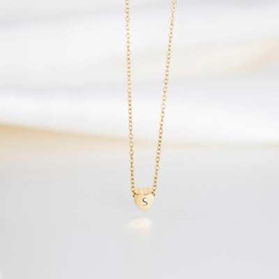 Esme Heart Necklace in Gold