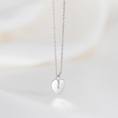 Amore Heart Necklace in Silver