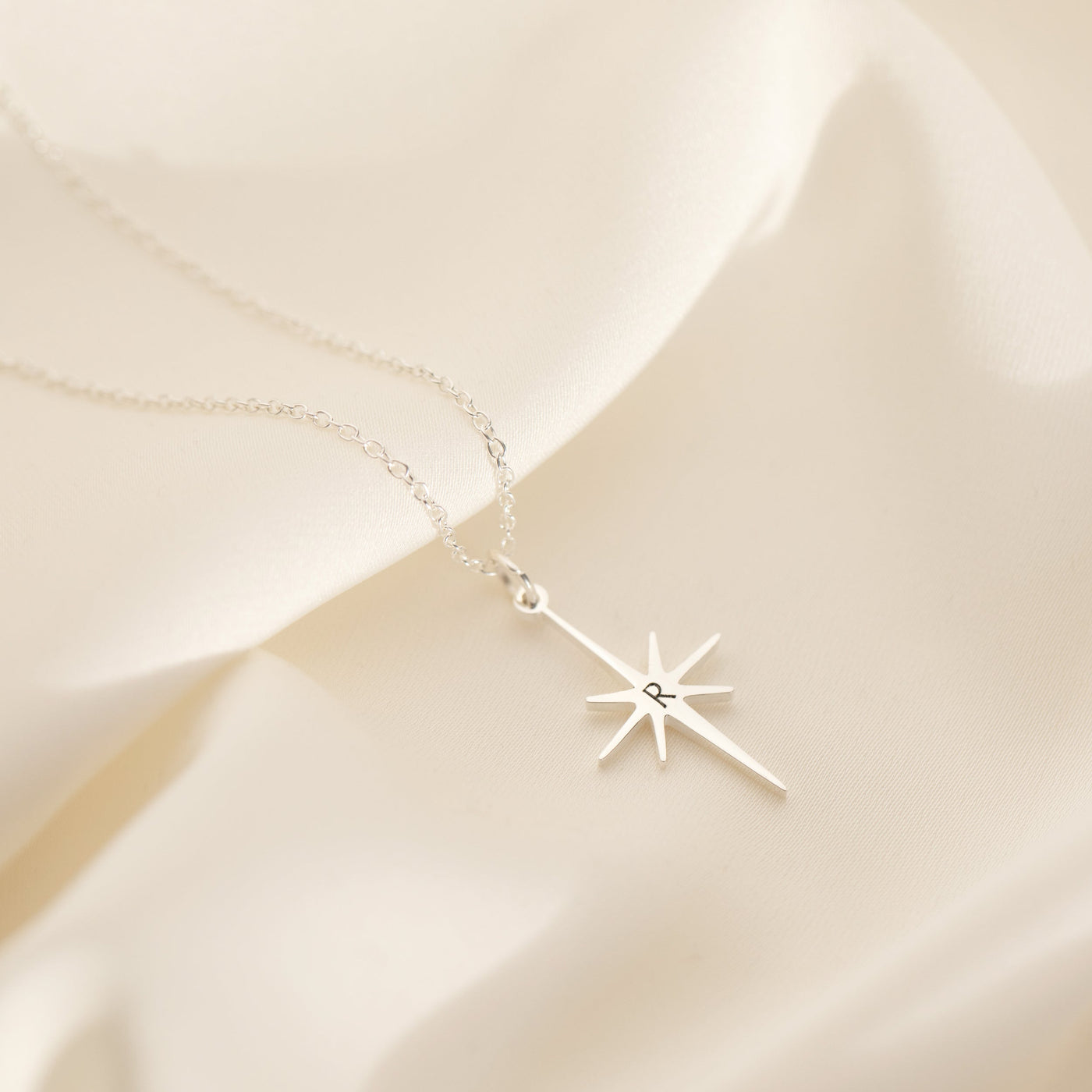 North Star Necklace in Silver