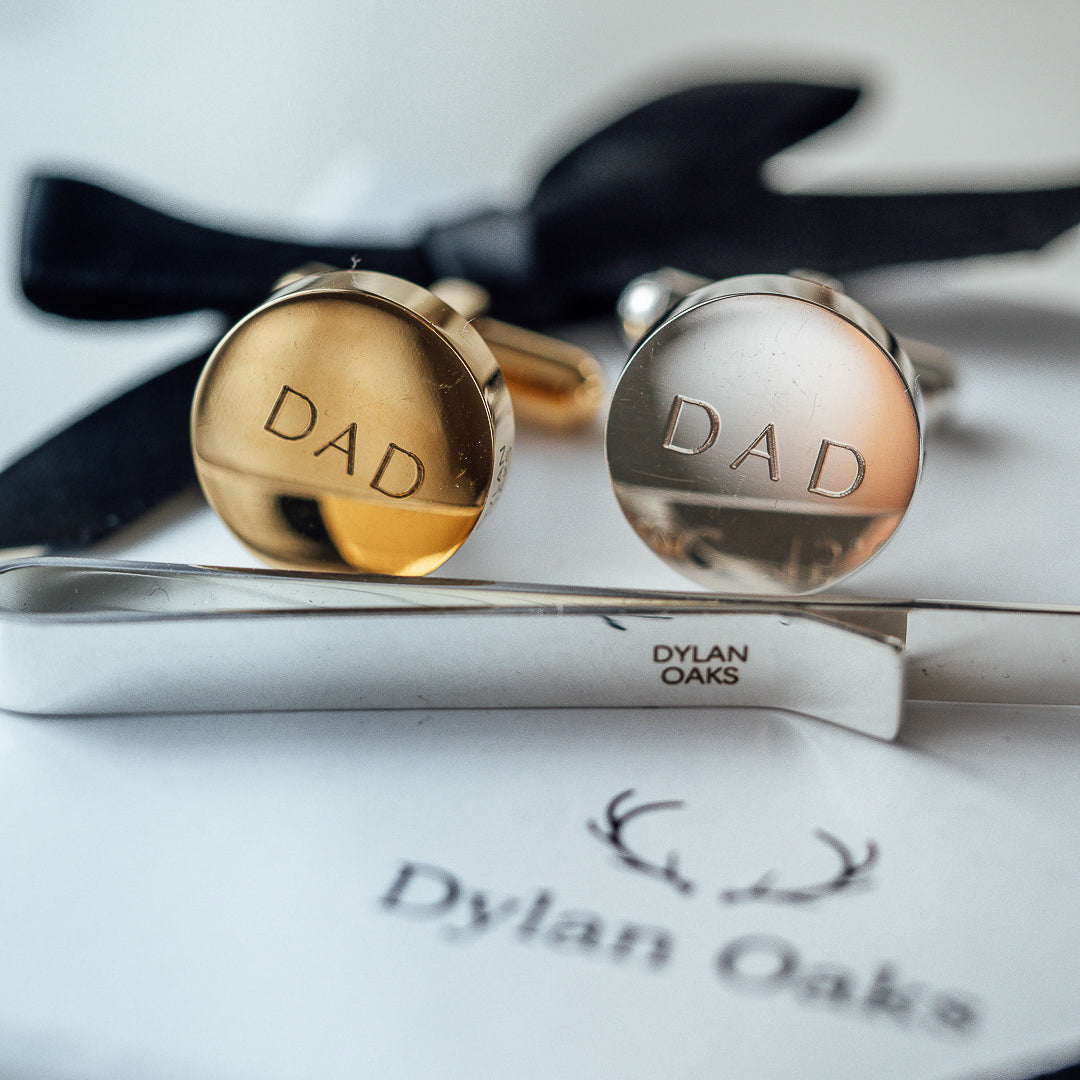 Tie Pin & Cufflinks set in Gold