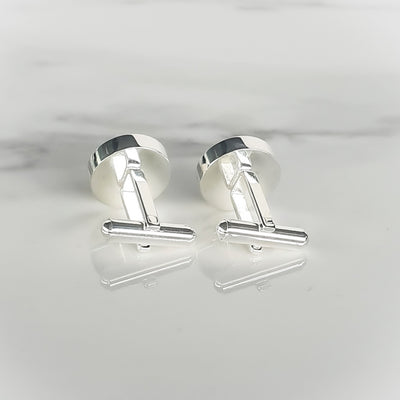 Personalised Cufflinks in Silver