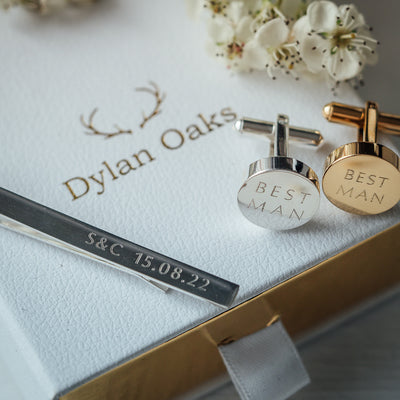 Personalised Tie Pin in Silver